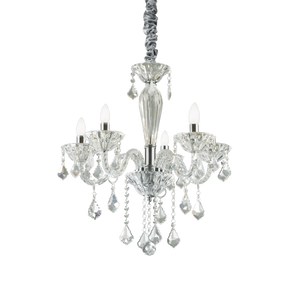 Tiepolo Sp5 Sospensione Trasparente Ideal Lux