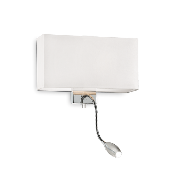 Hotel Ap2 Applique Con Luce di Cortesia LED Integrato Ideal Lux