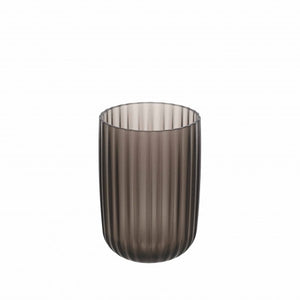 Portaspazzolino Bicchiere Nero di Design linea Roma - Feridras