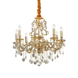 Gioconda Sp8 Sospensione Classica Cristallo Ideal Lux