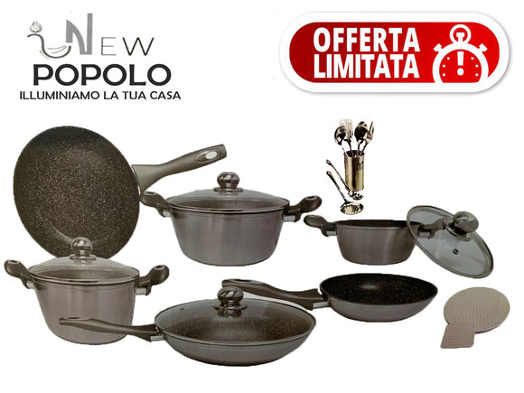 SAN IGNACIO Batteria 5 pezzi in acciaio inox SAN IGNACIO Batteria 5 pezzi in acciaio inox