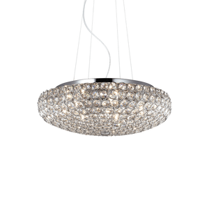 King Sp7 Sospensione Cristallo  Ideal Lux