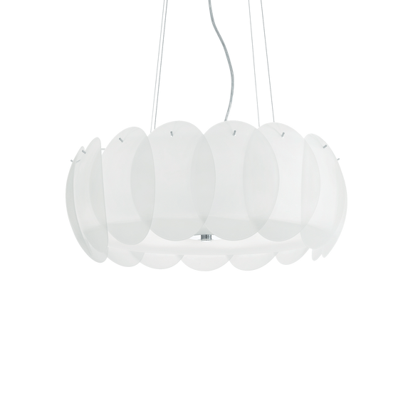 Ovalino Sp8 Sospensione Bianco Ideal Lux