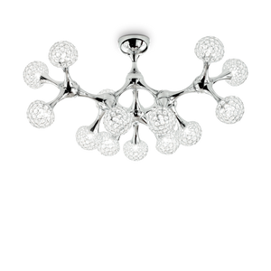 Nodi Crystal Pl15 Plafoniera Cromo Ideal Lux
