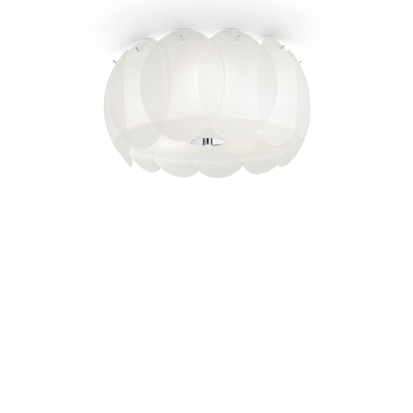 Ovalino Pl5 Plafoniera Bianco Ideal Lux