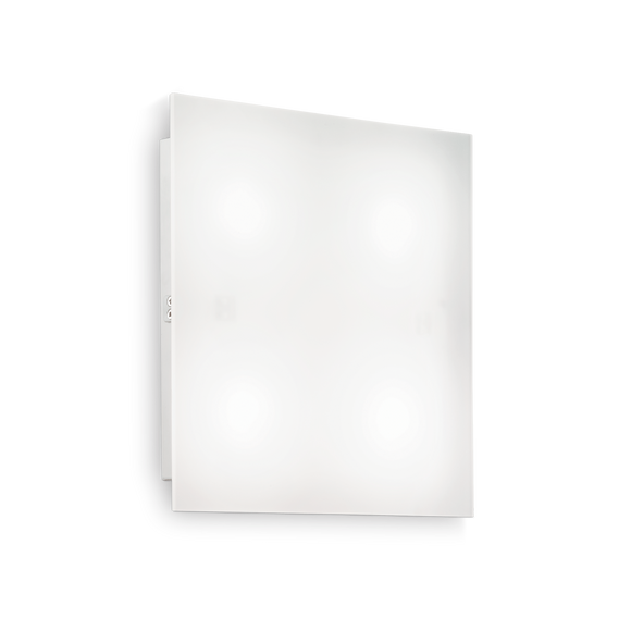 Flat Pl4 D40 Plafoniera Bianco Ideal Lux