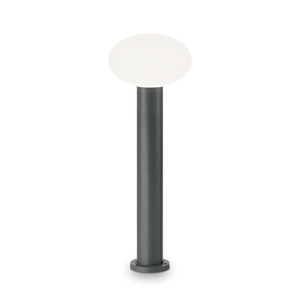 Montatura in alluminio pressofuso e tornito, rifinito con vernici a polveri. Diffusore in materiale plastico bianco opaco.