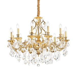 Gioconda Sp12  Sospensione Classica Cristallo Ideal Lux