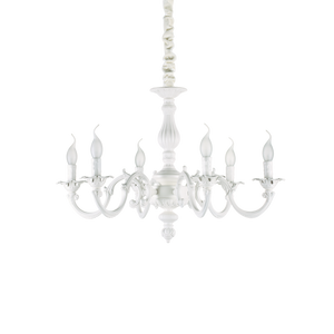 Justine Sp6 Sospensione Bianco Ideal Lux
