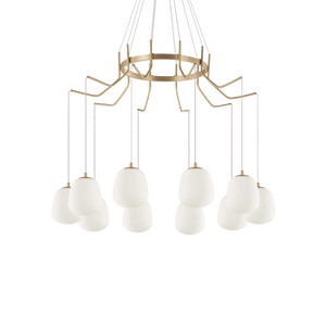 Karousel Sp10 Sospensione Ottone Satinato Ideal Lux