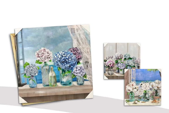 Visario Quadro Su Tela Orchid 160x70 Cm – 4 Pannelli XXL 6533