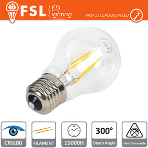 lampada filamento goccia - 5w 2700k e27 530lm