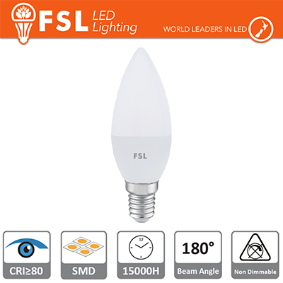 lampada oliva - 5,5w 4000k e14 470lm