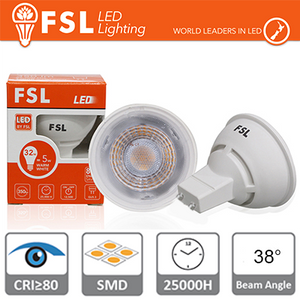 gu10 lampadina led - 3w 3000k 250lm 38â° cri>80