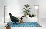 Piantana Ginger Metallo e Vetro Soffiato 1 x E27 - Onda Luce