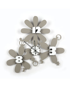 Orologio da Parete Moderno Petalo in Metallo 70 x 69 cm Made in Italy - Ceart