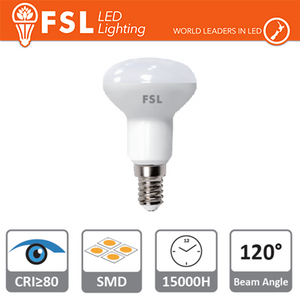 r50 - 6w 3000k 400lm >120âº 50x83mm cri80 e14 25.000h